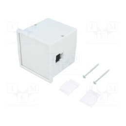 1 pcs x MASZCZYK - KM-63-PG/GY - Enclosure: panel, X: 72mm, Y: 72mm, Z: 73mm, ABS, grey, screwed