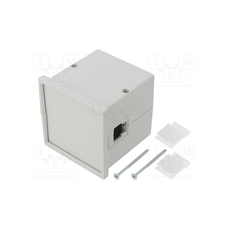 1 pcs x MASZCZYK - KM-63-PC/GY - Enclosure: panel, X: 72mm, Y: 72mm, Z: 73mm, ABS, grey, screwed