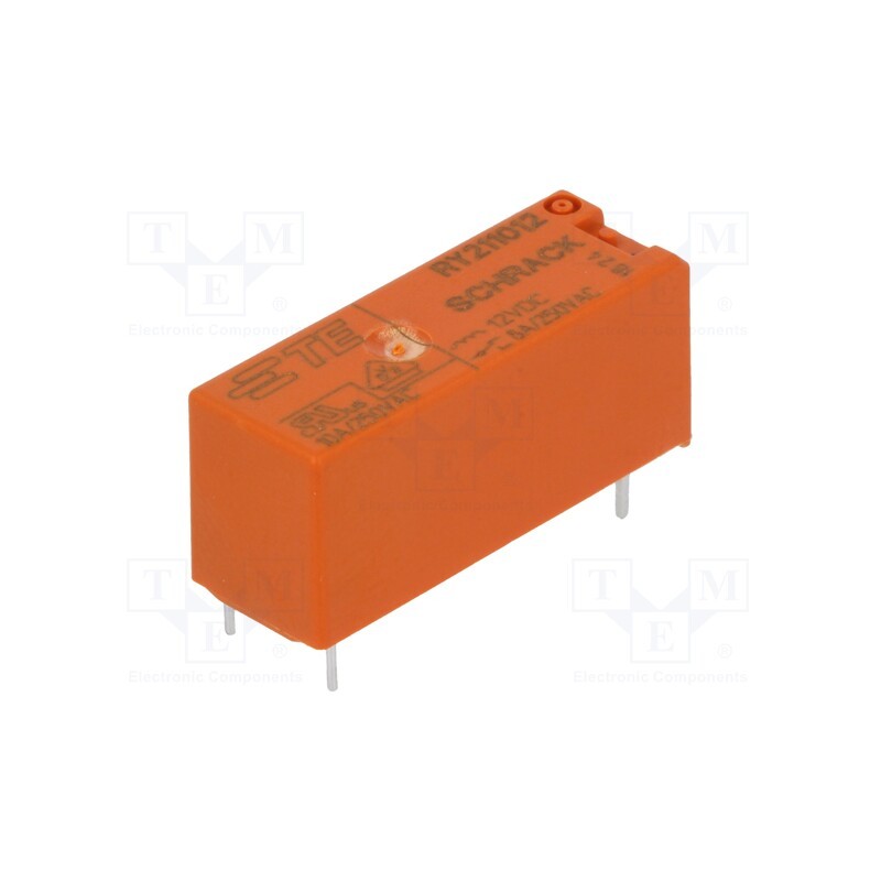 1 pcs x TE Connectivity - 4-1393224-6 - Relay: electromagnetic, SPDT, Ucoil: 12VDC, Icontacts max: 8A, PCB