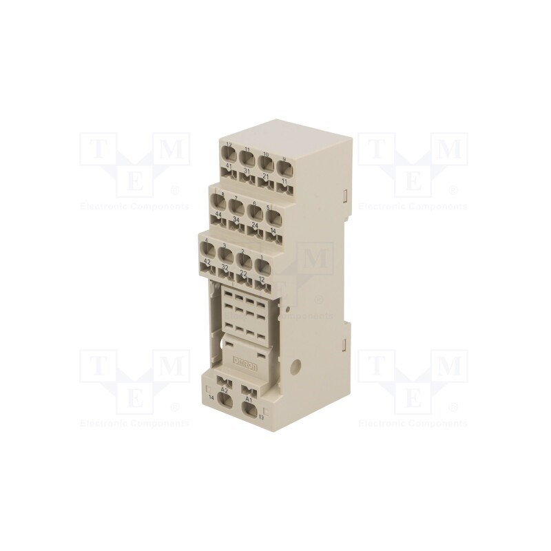 1 pcs x OMRON - PYF14S - Socket, PIN: 14, H3YN-2,H3YN-4,MY4,MY4N, for DIN rail mounting