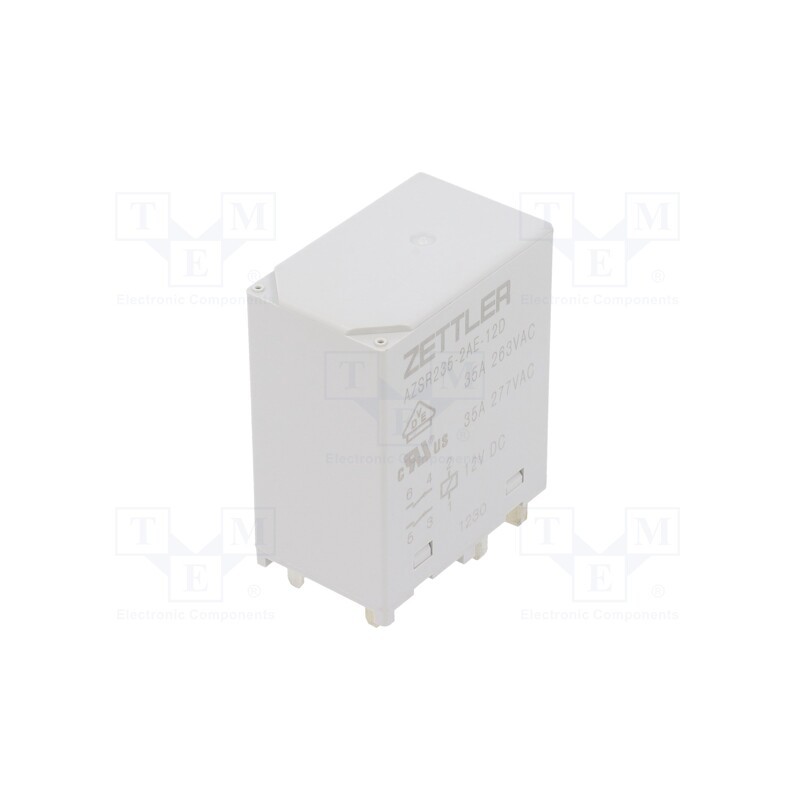 1 pcs x ZETTLER - AZSR235-2AE-12D - Relay: electromagnetic power, DPST, Ucoil: 12VDC, 35A, PCB, 170Ω