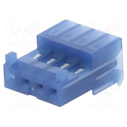 10 pcs x TE Connectivity - 3-643815-4 - Plug, wire-board, female, PIN: 4, polarized, 2.54mm, IDC, for cable