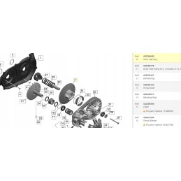 Variator counterplate can am outlander 420280499