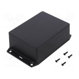1 pcs x HAMMOND - 1591XXSSFLBK - Enclosure: multipurpose, X: 82mm, Y: 110mm, Z: 44mm, 1591XXS, ABS