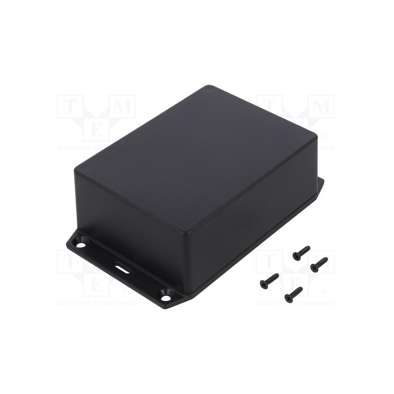 1 pcs x HAMMOND - 1591XXSSFLBK - Enclosure: multipurpose, X: 82mm, Y: 110mm, Z: 44mm, 1591XXS, ABS