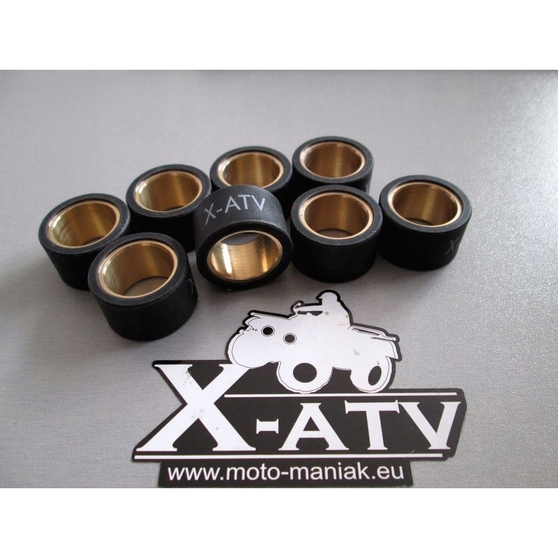 Variator rollers set of 8 pcs 30x15 yamaha grizzly 660 700 3b4 17632 01 5