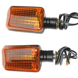 Scooter Motorcycle Quad ATV Turn Signals Short Arm Orange Shade M8