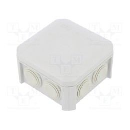 1 pcs x OBO BETTERMANN - T 40 F - Enclosure: junction box, X: 90mm, Y: 90mm, Z: 52mm, polypropylene PP