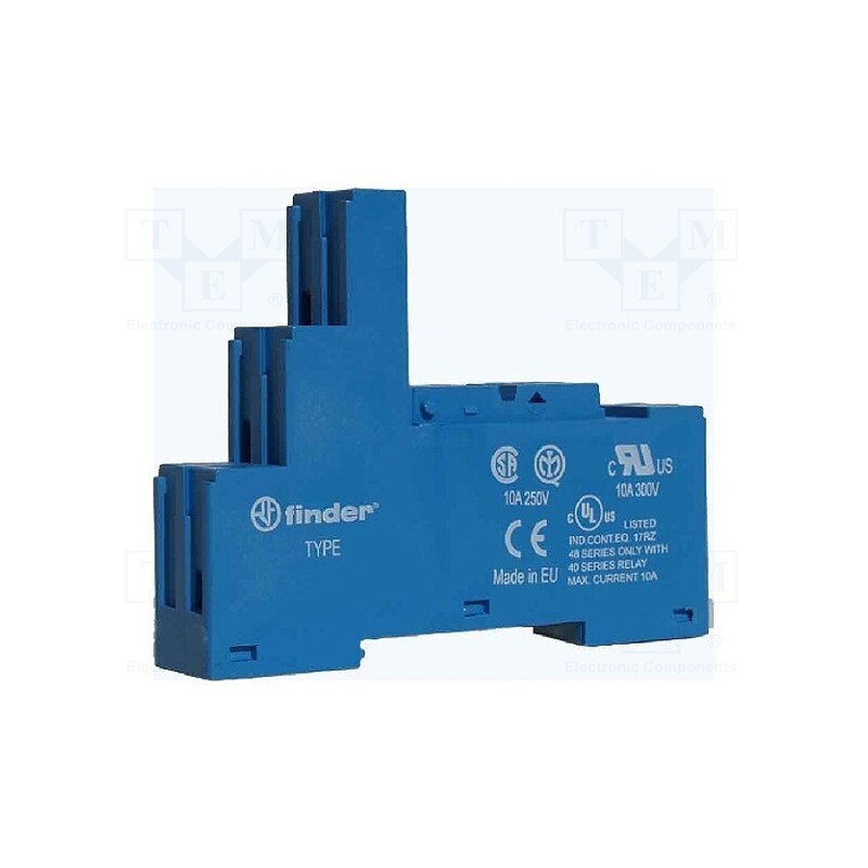 1 pcs x FINDER - 95.03SMA - Socket, PIN: 5, 10A, 250VAC, for DIN rail mounting, Series: 40.31