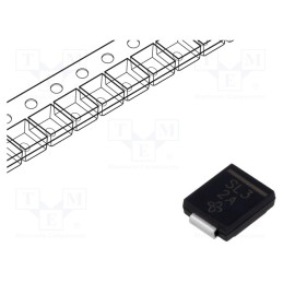 1 pcs x VISHAY - SL43-E3/57T - Diode: Schottky rectifying, SMD, 30V, 4A, SMC,