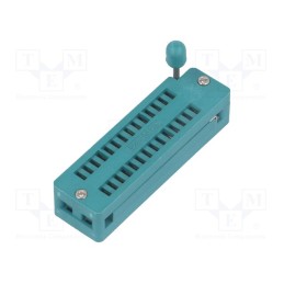 1 pcs x CONNFLY - DS1044-280G - Socket: integrated circuits, ZIF, DIP28, 7.62mm, THT, demountable