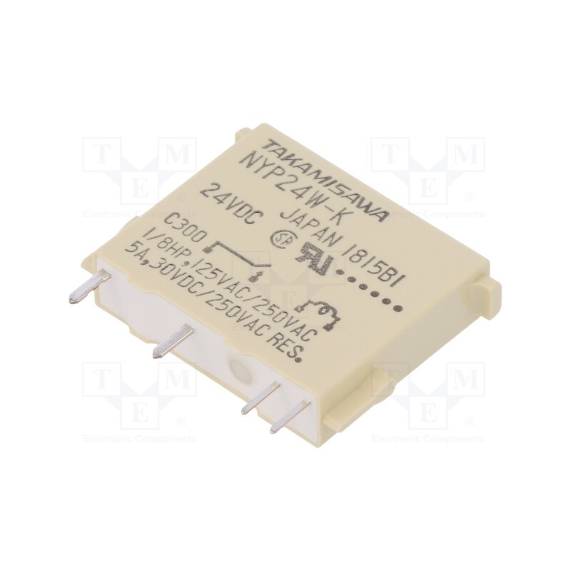 1 pcs x FUJITSU - NYP-24W-K-IE - Relay: electromagnetic, SPST-NO, Ucoil: 24VDC, 5A, 5A/250VAC, 120mW