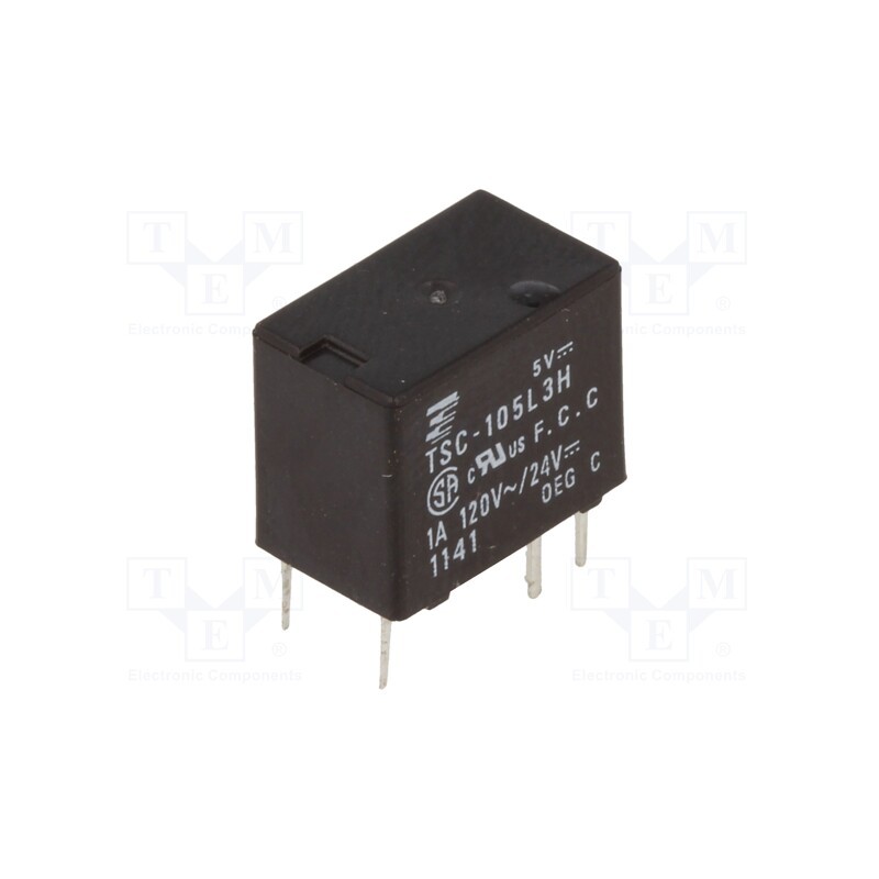 1 pcs x TE Connectivity - 1-1419130-2 - Relay: electromagnetic, SPDT, Ucoil: 5VDC, Icontacts max: 1A, PCB
