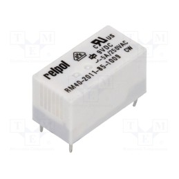 1 pcs x RELPOL - RM40-2011-85-1009 - Relay: electromagnetic, SPDT, Ucoil: 9VDC, 5A, 5A/250VAC, 5A/30VDC