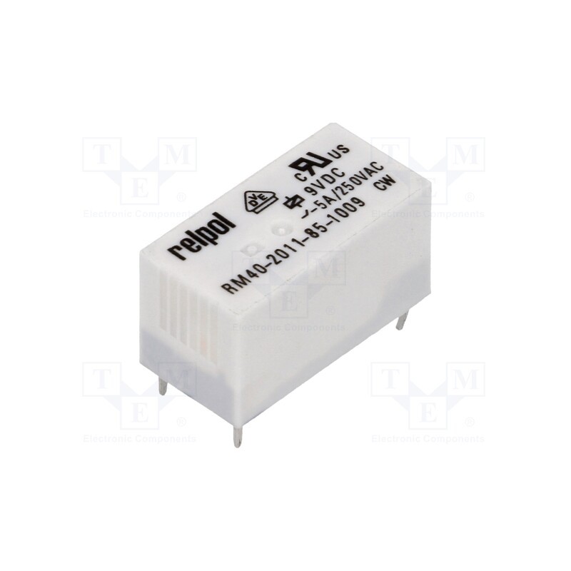 1 pcs x RELPOL - RM40-2011-85-1009 - Relay: electromagnetic, SPDT, Ucoil: 9VDC, 5A, 5A/250VAC, 5A/30VDC