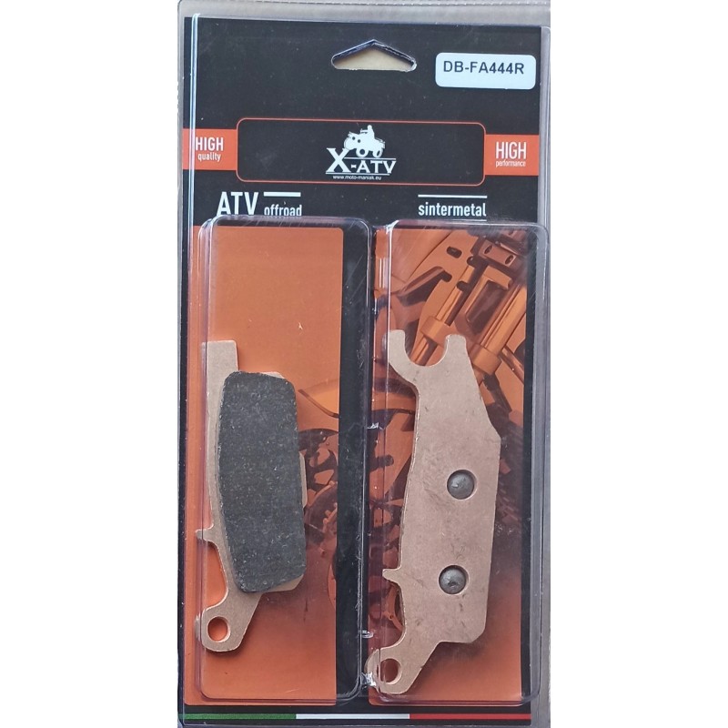 Brake pads yamaha grizzly 550 700 front right side fa444r db2156 3b