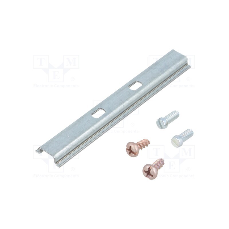 1 pcs x SPELSBERG - 19709201 - DIN rail, steel, W: 15mm, H: 5mm, L: 92mm, for enclosures