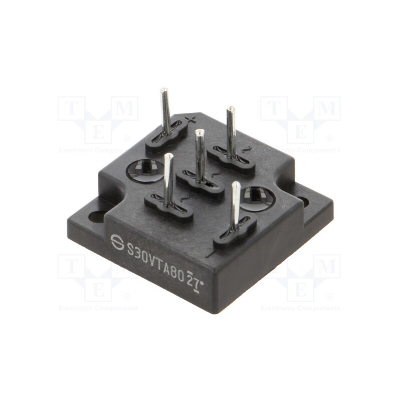 1 pcs x SHINDENGEN - S30VTA80-5000 - Bridge rectifier: three-phase, Urmax: 800V, If: 30A, Ifsm: 400A, THT