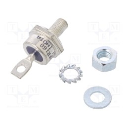 1 pcs x VISHAY - VS-70HFR160 - Diode: rectifying, 1.6kV, 1.46V, 70A, anode to stud, DO203AB,