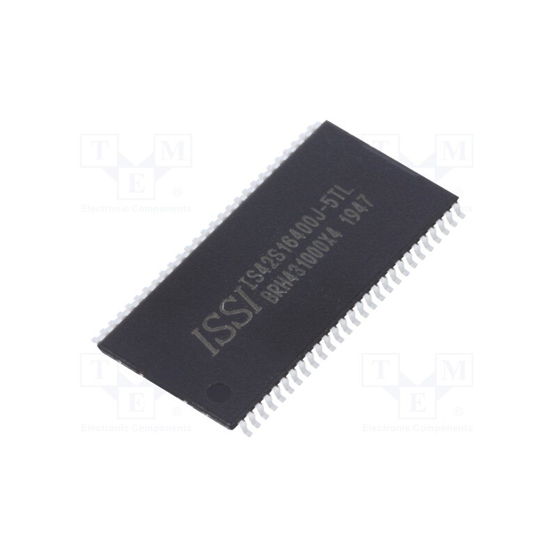 1 pcs x ISSI - IS42S16400J-5TL - IC: DRAM memory, 64MbDRAM, 1Mx16bitx4, 200MHz, 5ns, TSOP54 II,