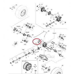 Differential seal cover can am outlander renegade g1 g2