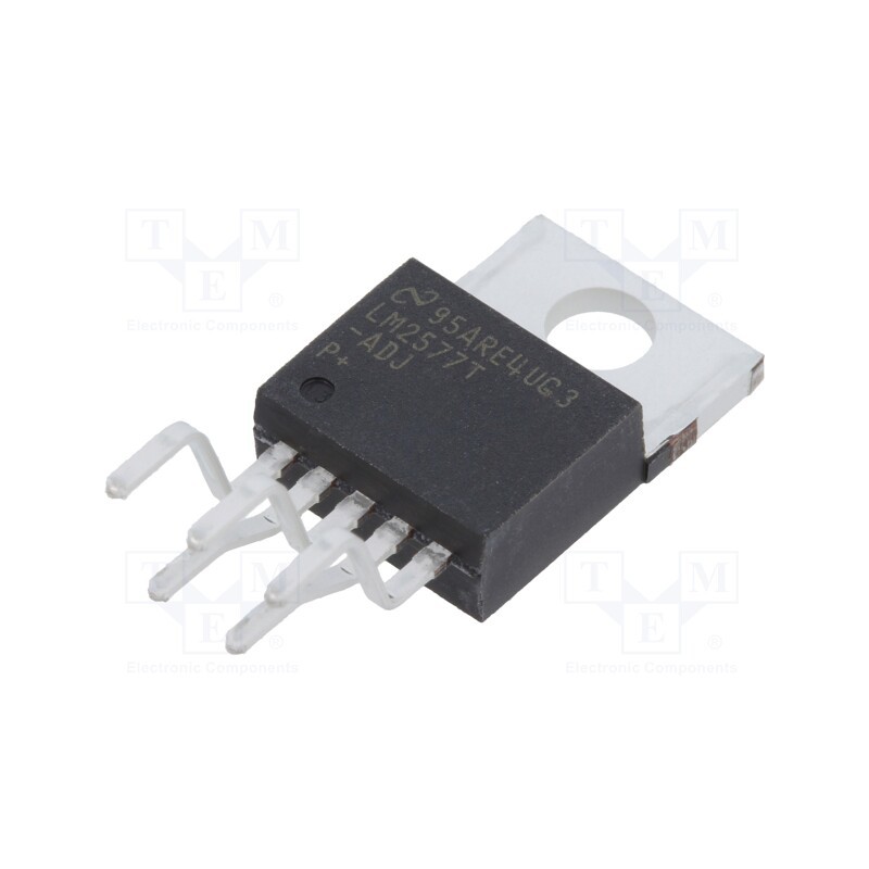 1 pcs x TEXAS INSTRUMENTS - LM2577T-ADJ/LF03 - IC: PMIC, DC/DC converter, Uin: 3.5÷40VDC, Uout: 0÷60VDC, 3A, Ch: 1