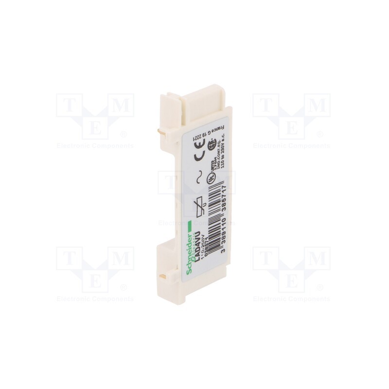 1 pcs x SCHNEIDER ELECTRIC - LAD4VU - Surge arrestor, varistor, Series: TeSys D, front, -25÷55°C