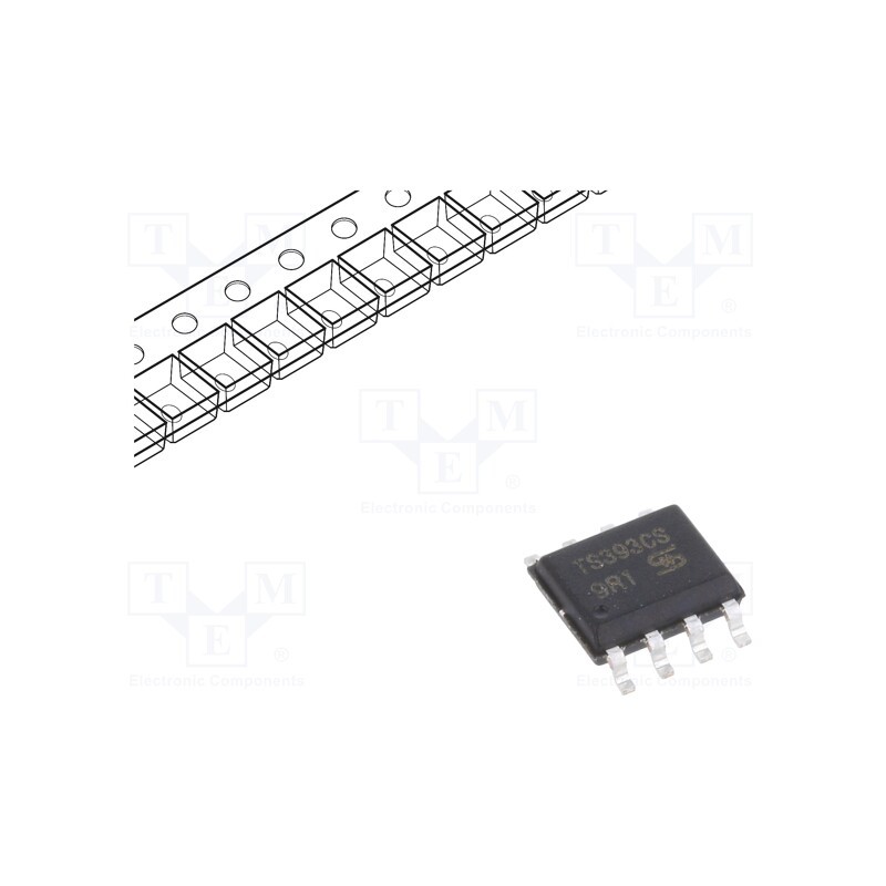 3 pcs x TAIWAN SEMICONDUCTOR - TS393CS RLG - IC: comparator, low-power, Cmp: 2, 1.3us, SMT, SOP8, , 50nA