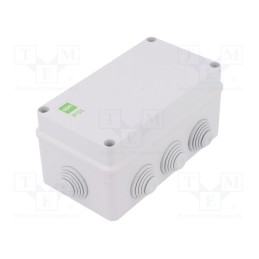 1 pcs x ELEKTRO-PLAST NASIELSK - 294053 - Enclosure: junction box, X: 95mm, Y: 156mm, Z: 68mm, IP55, grey