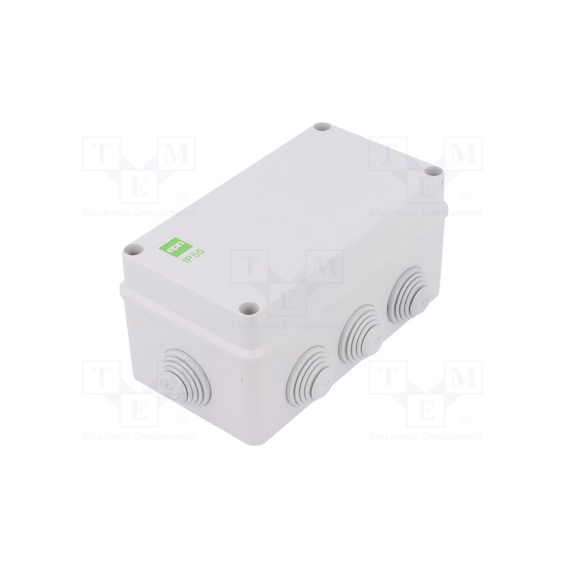 1 pcs x ELEKTRO-PLAST NASIELSK - 294053 - Enclosure: junction box, X: 95mm, Y: 156mm, Z: 68mm, IP55, grey