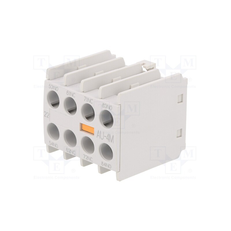 1 pcs x LS ELECTRIC - AU-4M 2A2B - Auxiliary contacts, Series: METAMEC, Leads: screw terminals, IP20