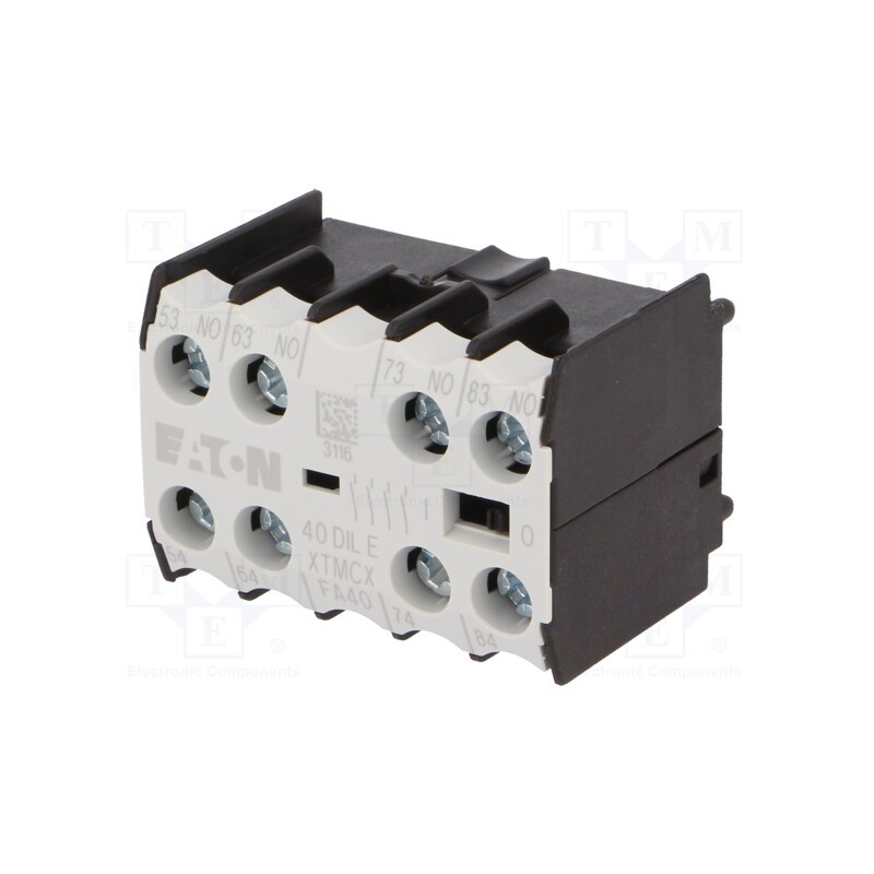 1 pcs x EATON ELECTRIC - 40DILE - Auxiliary contacts, Series: DILEM,DILER, Leads: screw terminals