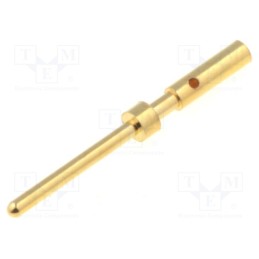 10 pcs x BULGIN - SA3180 - Contact, male, copper alloy, gold-plated, 28AWG÷24AWG, crimped