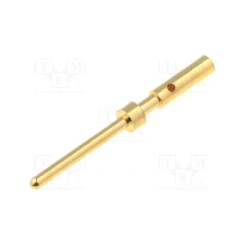 10 pcs x BULGIN - SA3180 - Contact, male, copper alloy, gold-plated, 28AWG÷24AWG, crimped