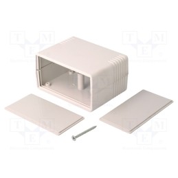 1 pcs x MASZCZYK - KM-48BN GY - Enclosure: with panel, X: 89mm, Y: 64mm, Z: 47mm, ABS, grey