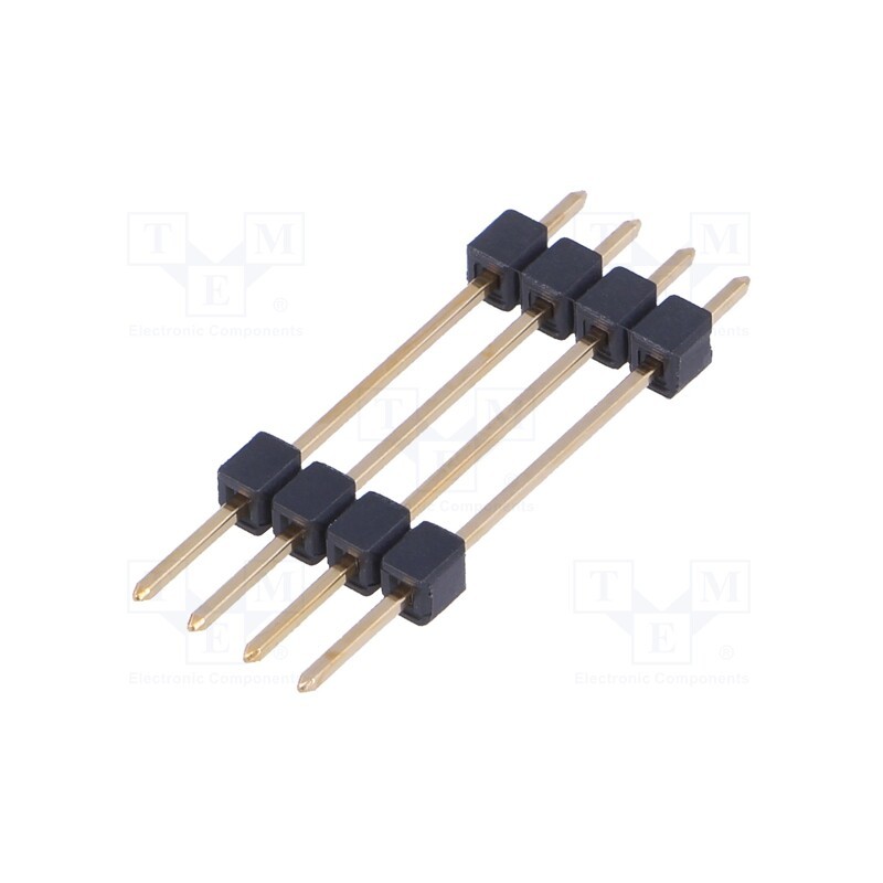 10 pcs x FISCHER ELEKTRONIK - SL 5 172 4G - Pin header, pin strips, male, PIN: 4, straight, 2.54mm, THT, 1x4