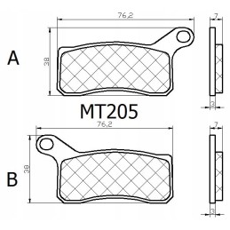 Brake pads ktm quad sx f sxf xc 450 505 525