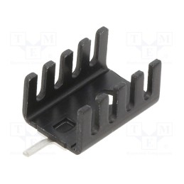 1 pcs x Advanced Thermal Solutions - ATS-PCB1071 - Heatsink: extruded, U, TO220, black, L: 19.1mm, W: 13.2mm, H: 9.5mm