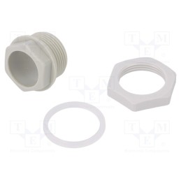 1 pcs x SPELSBERG - 19202501 - Connecting device, polyamide, IP66, for enclosures, Thread: M25