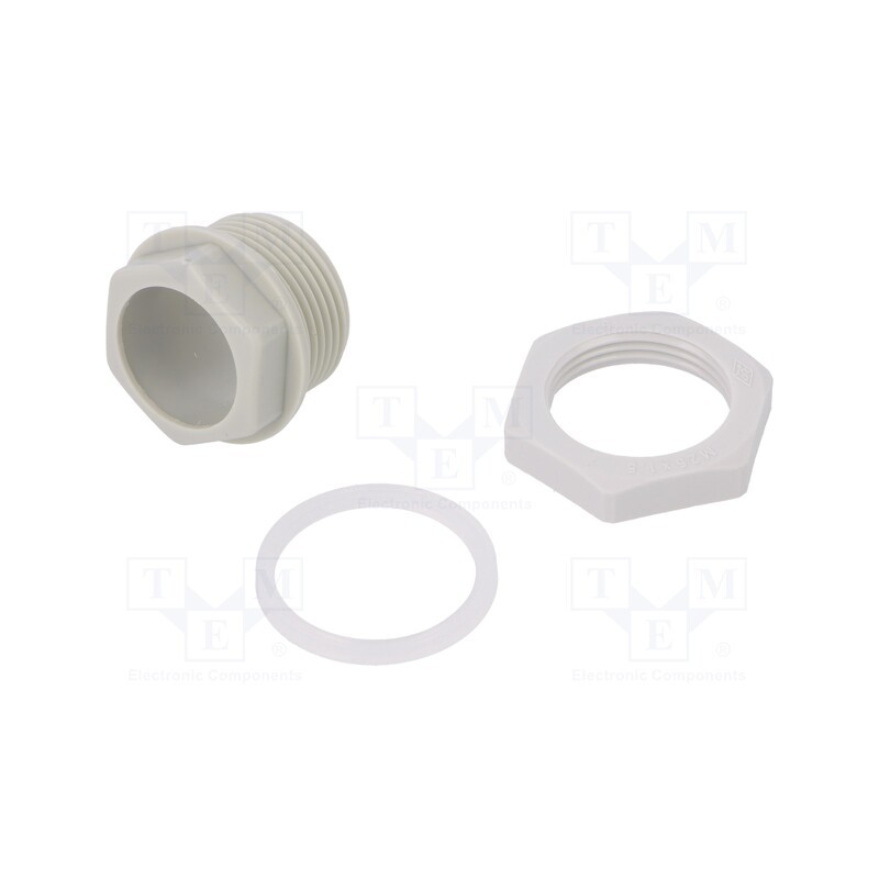 1 pcs x SPELSBERG - 19202501 - Connecting device, polyamide, IP66, for enclosures, Thread: M25