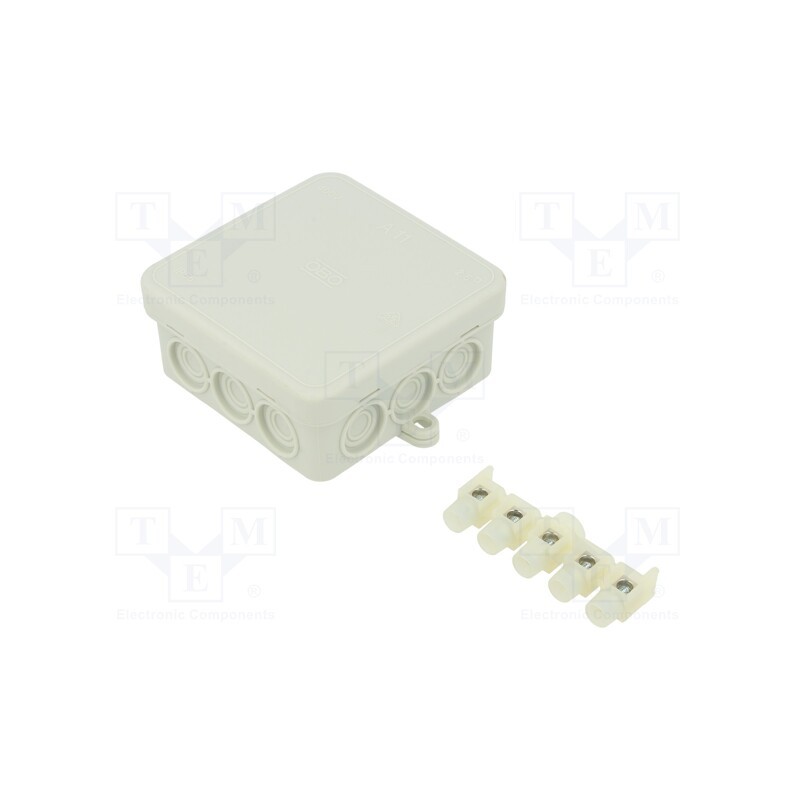 1 pcs x OBO BETTERMANN - A 11 5 - Enclosure: junction box, X: 85mm, Y: 85mm, Z: 40mm, polyetylene, IP55