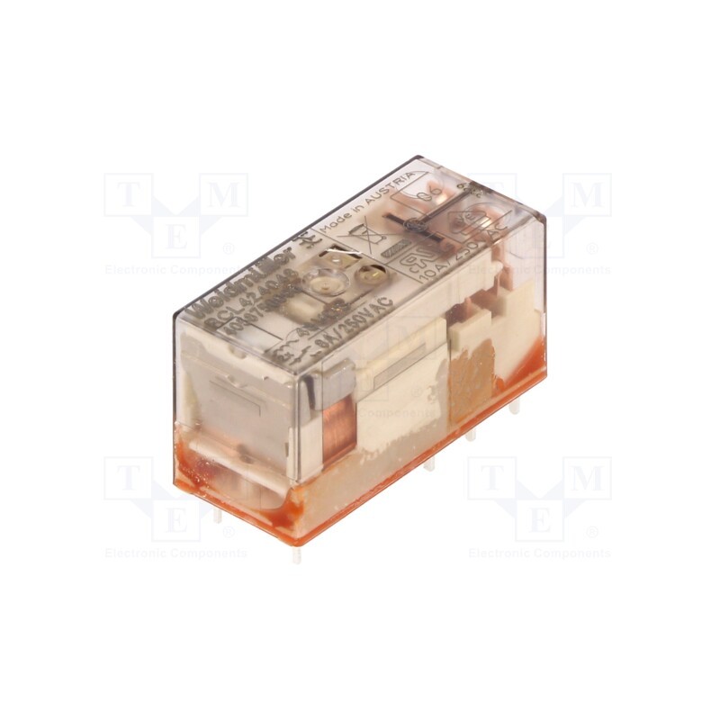 1 pcs x WEIDMu00dcLLER - 4058750000 - Relay: electromagnetic, DPDT, Ucoil: 48VDC, 8A, max.250VAC, 5.52kΩ