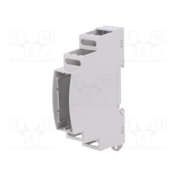 1 pcs x ITALTRONIC - 25.0101000.BL - Enclosure: for DIN rail mounting, Y: 90mm, X: 18mm, Z: 62mm, grey