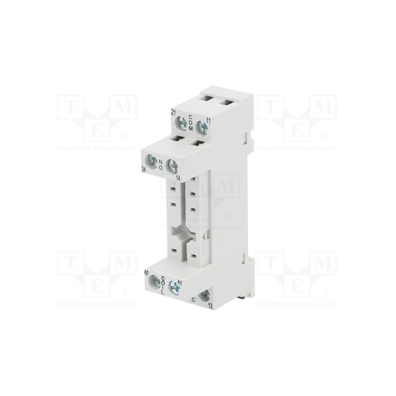 1 pcs x RELPOL - GZF80 - Socket, PIN: 8, 10A, 250VAC, on panel,for DIN rail mounting