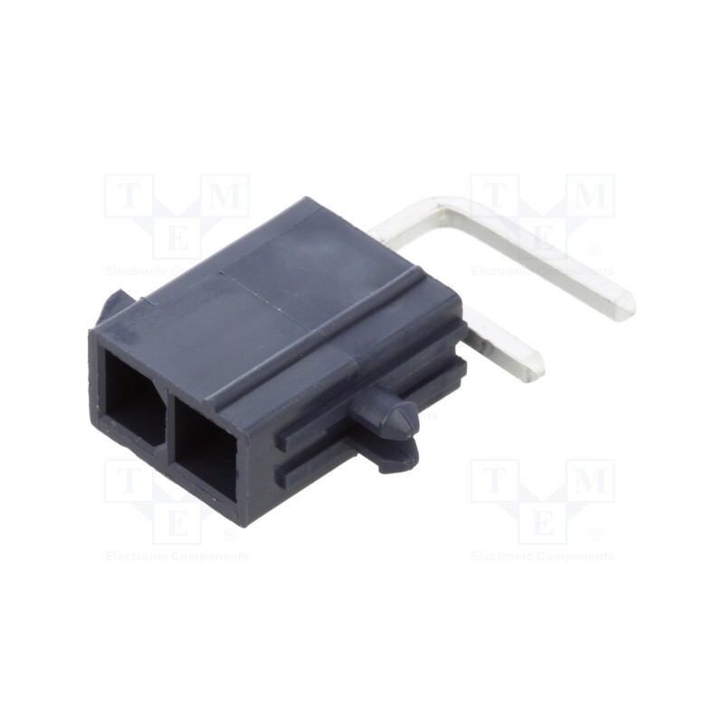 10 pcs x MOLEX - 1724480002 - Socket, wire-board, male, Mini-Fit Jr, 4.2mm, PIN: 2, Glow-Wire, THT