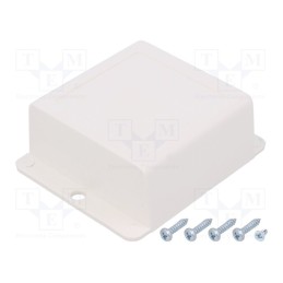 1 pcs x SUPERTRONIC - PP044W-S - Enclosure: multipurpose, X: 69mm, Y: 82mm, Z: 30mm, ABS, white
