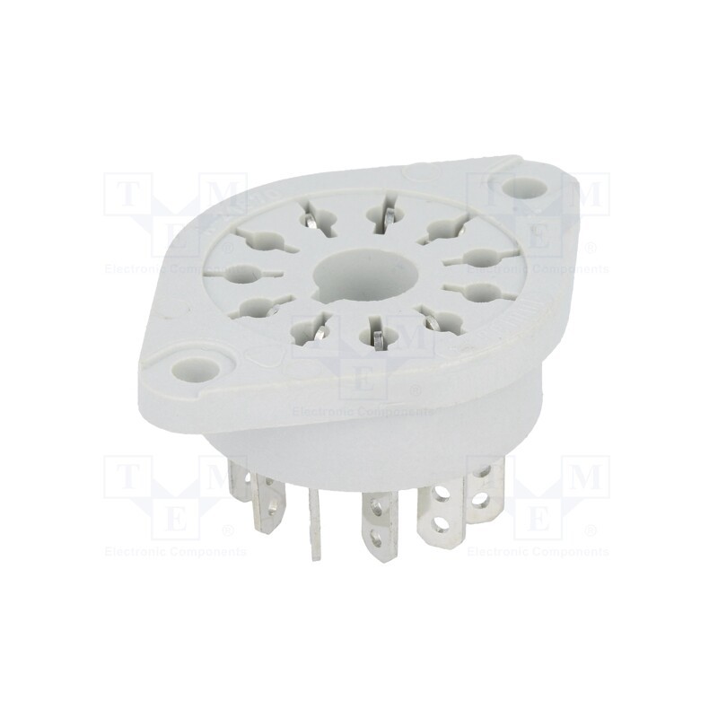 1 pcs x RELPOL - GOP11 - Socket, PIN: 11, 10A, 250VAC, on panel, for soldering, Series: R15