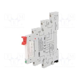 1 pcs x ABB - 1SVR405541R6120 - Relay: interface, SPDT, Ucoil: 110VAC,110VDC, Series: CR-S