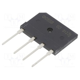 1 pcs x SHINDENGEN - D5SB60-7000 - Bridge rectifier: single-phase, Urmax: 600V, If: 6A, Ifsm: 170A