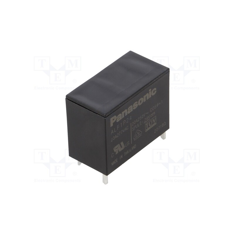 1 pcs x PANASONIC - ALF1P24 - Relay: electromagnetic, SPST-NO, Ucoil: 24VDC, 25A, Series: ALF, THT